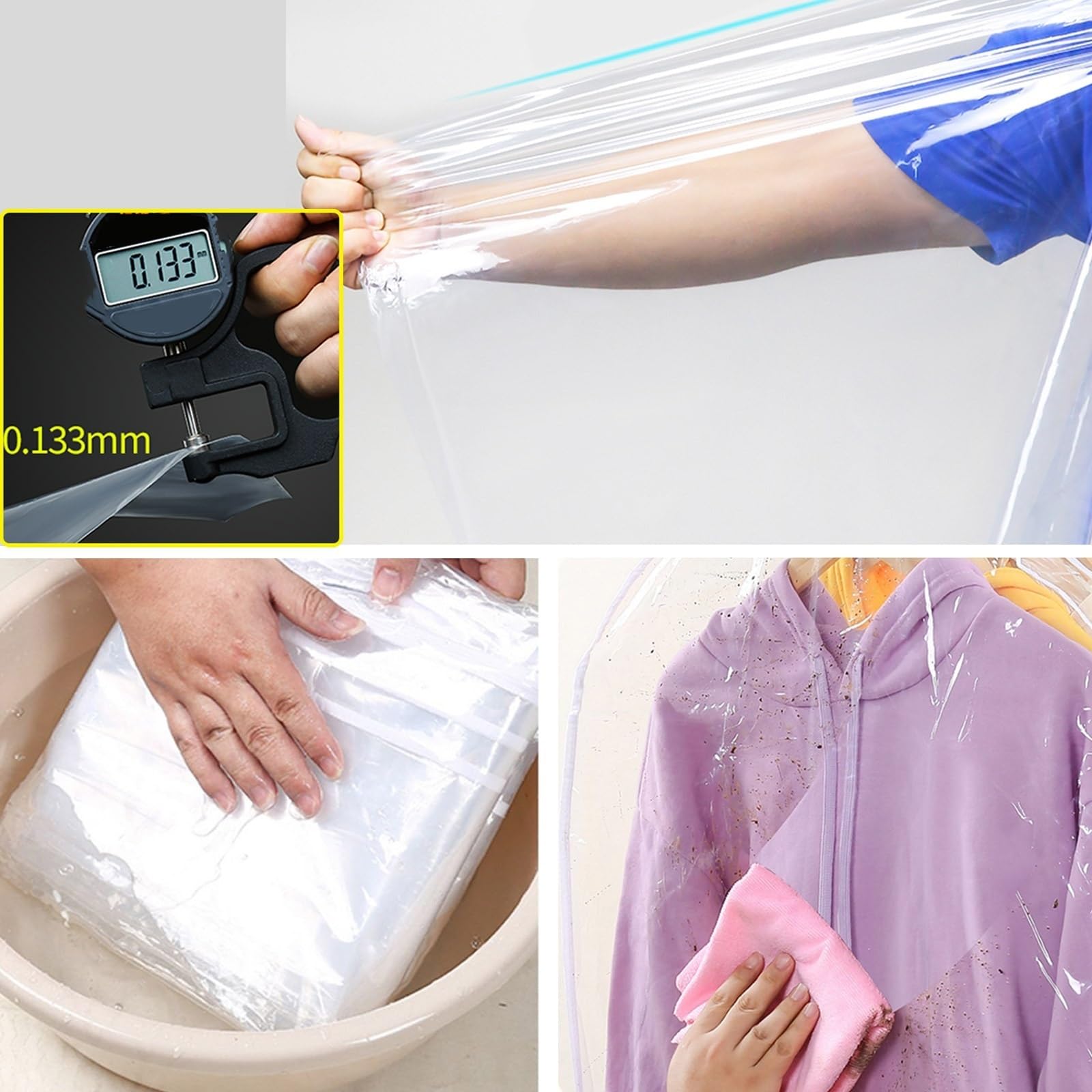 Kleiderständer Abdeckung Mit Reißverschluss - Mottensicher & Staubdicht 160x50x150cm