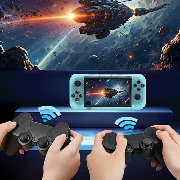 Dpofirs RG50XX Retro Handheld Game Console, Portable Game Emulator with 128GB Card for 5 IPS 800x480 2D 3D Game, Supports HD Multimedia Interface TV Output Green