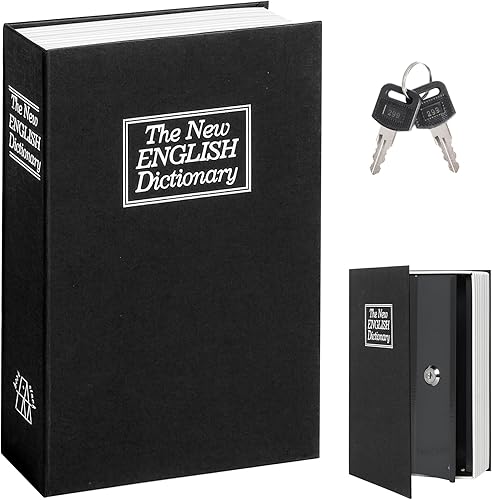 Miniatura 24 de Decaller Caja fuerte con diseño de libro de distracción con cerradura de combinación, caja de seguridad oculta con forma de diccionario, 9.5 x 6.2 x