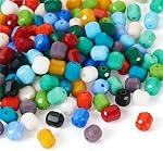 50Pcs Teardrop Glass Beads Top Drilled Faceted Chandelier Crystals Suncatcher Beads 5 Colors Glass Crystal Spacers for DIY Craft Necklace Bracelet Home Hanging Decorations