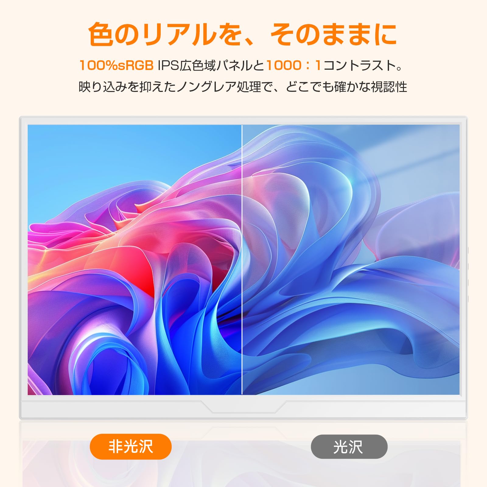 Amazon.co.jp: 16インチ 120Hz ホワイト モバイルモニター 保護ケース