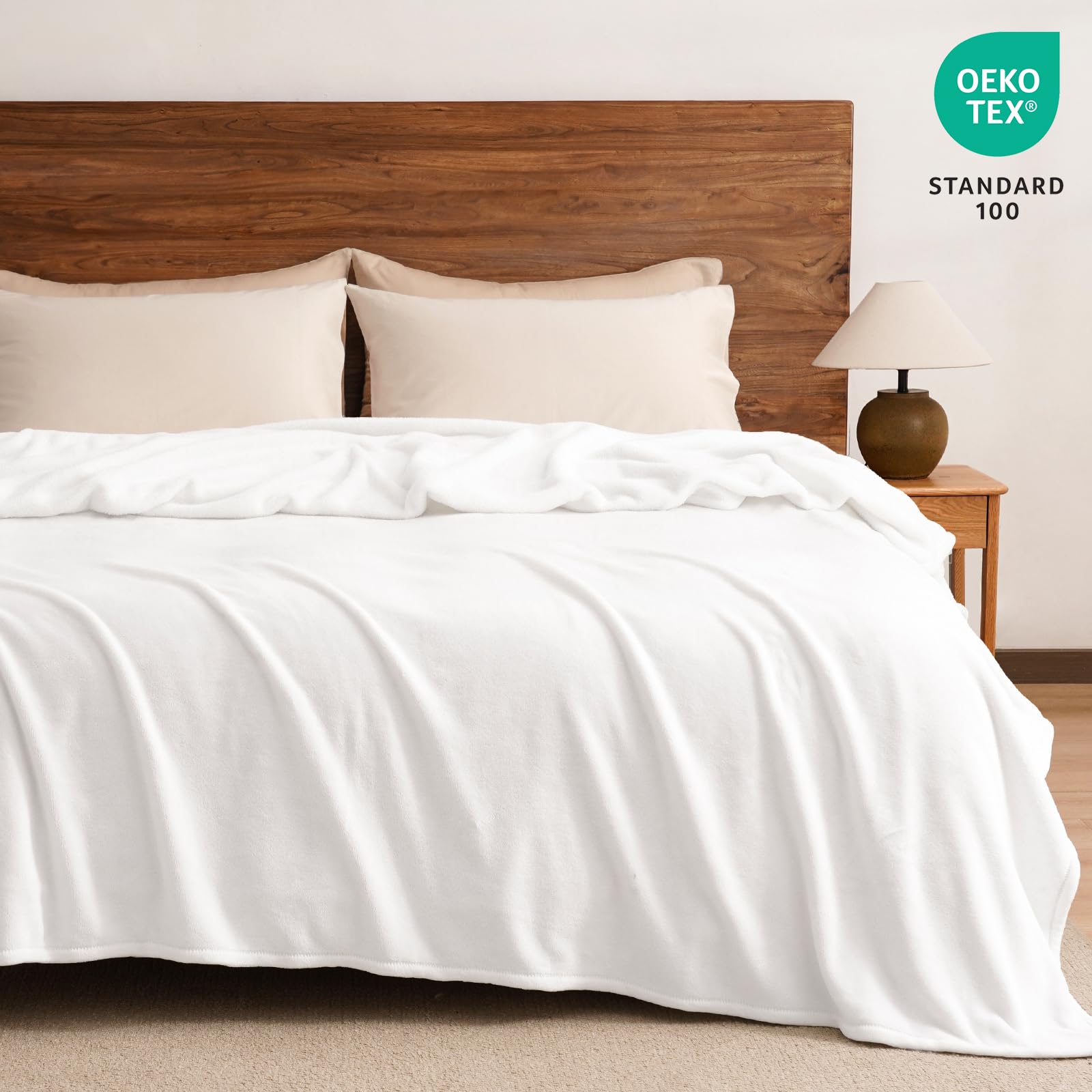 PHF Ultra Soft Fleece Blanket Twin Size, No Shed No Pilling Luxury Plush Cozy 300GSM Lightweight Blanket for Bed, Couch, Chair, Sofa Suitable for All