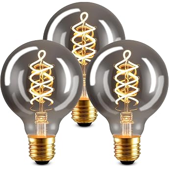 NUODIFAN Edison Vintage Light Bulb E27 LED Retro Light Bulb Dimmable 4 W LED Lamp Warm White 2700 K Pack of 3