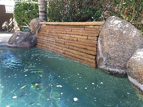 Miniatura 11 de Tomaso - Soporte de pared de 36 pulgadas de ABS en cascada de agua transparente para spillway para piscina, spa, plástico gris (36 pulgadas)