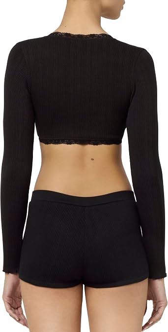Florence by Mills Women's Villa Collection Pointelle Tie Front Top