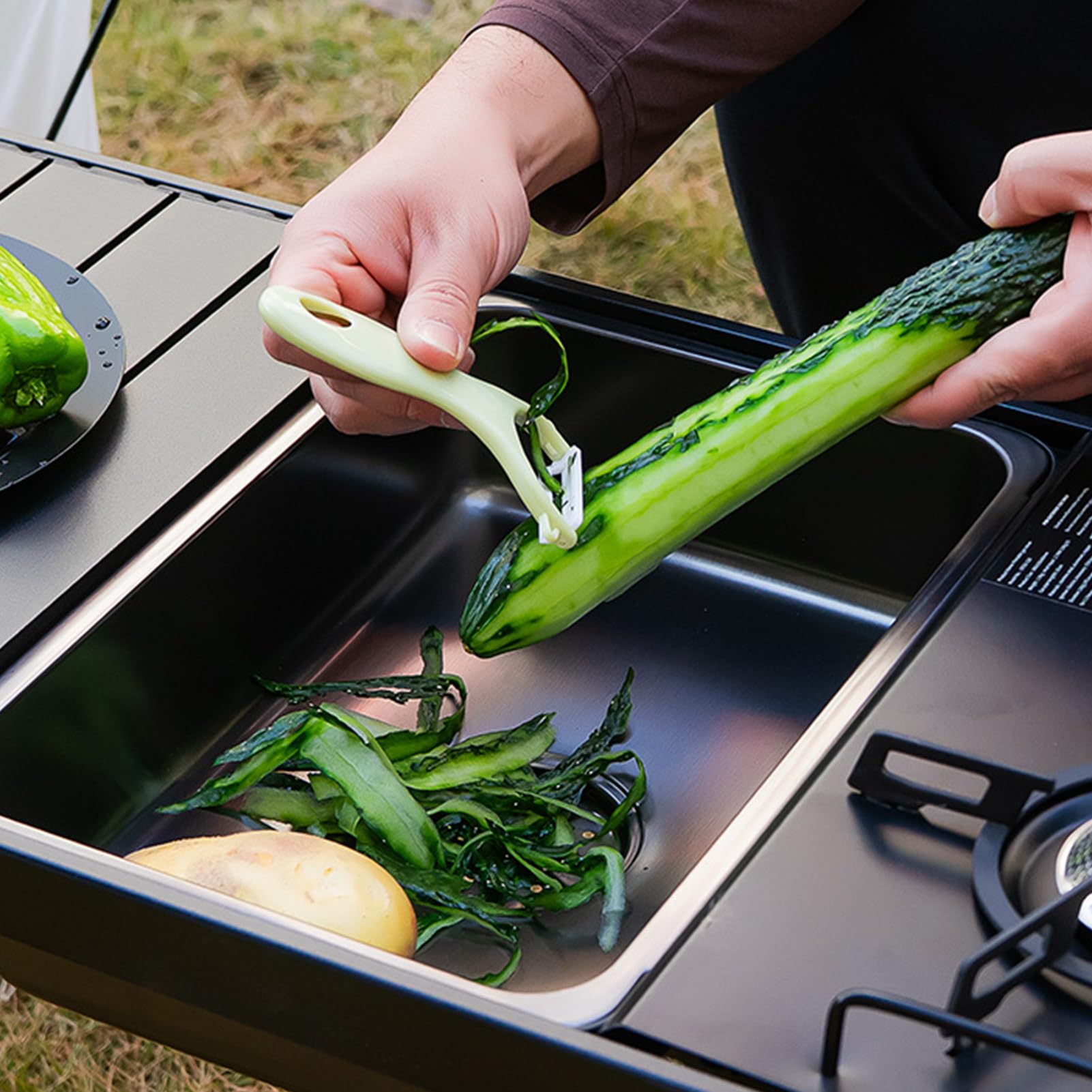 Évier de Camping Polyvalent, Cuve à Vaisselle, Bassine, Bac à Vaisselle | Évier camping portable Pour lessive, intérieur, jardin, camping, pêche, , barbecue