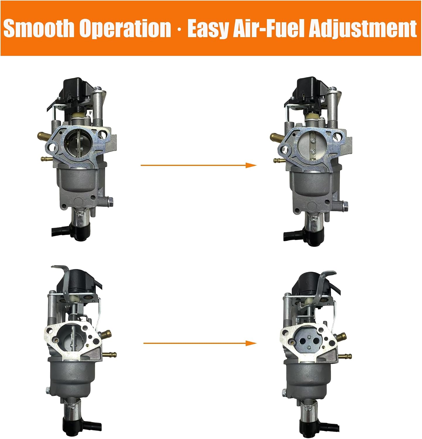 Ruixing OEM Carburetor for DuroMax XP13000EH, XP13000DX, XP13000X 500cc Dual Fuel Generator with 3Pcs Gaskets