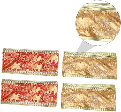 Miniatura 5 de SEWACC 12 rollos de 2 cintas de Navidad para regalos de Navidad para manualidades, decoración de Navidad, cinta de regalo de vacaciones, cinta de