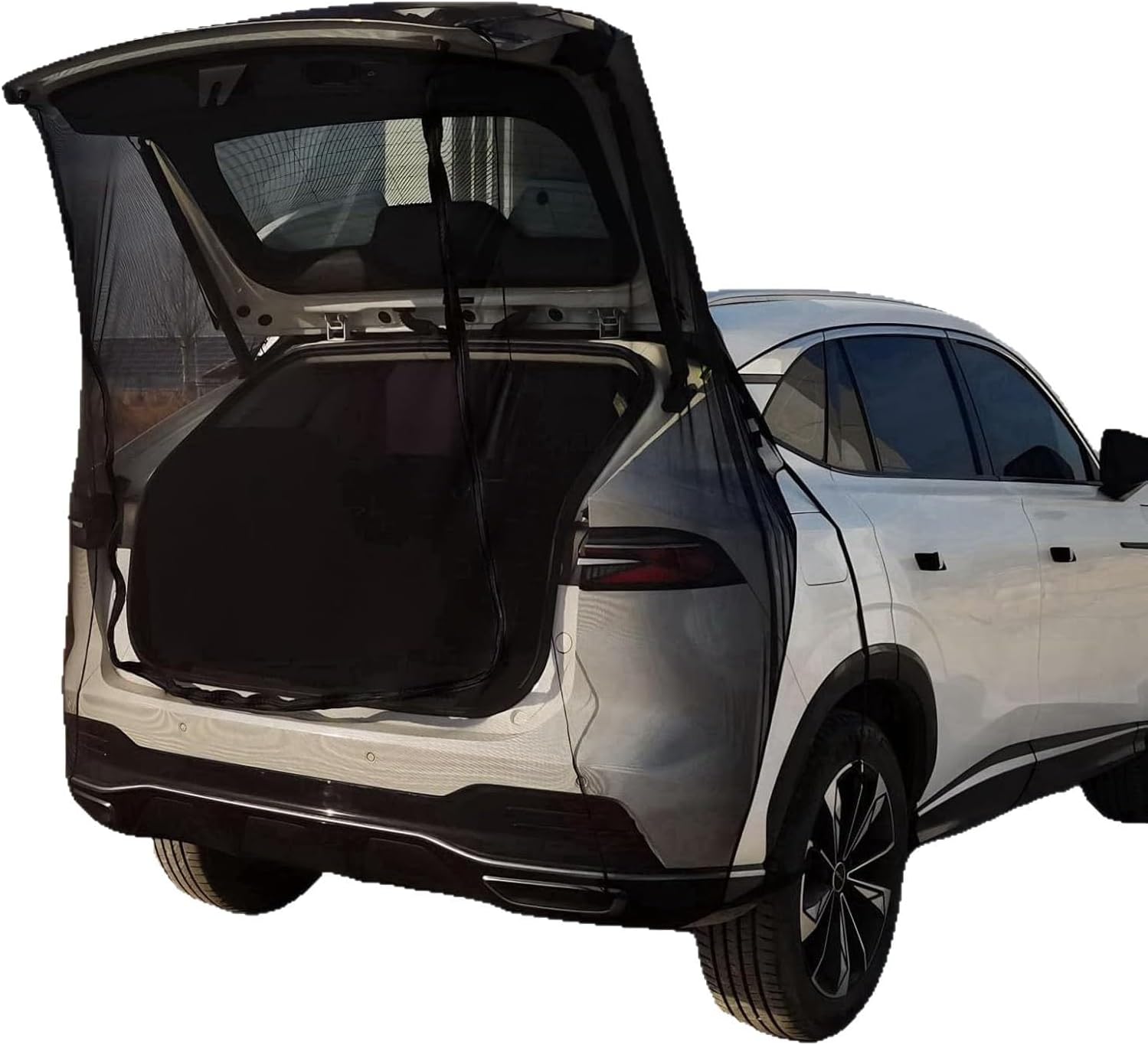 Car Tailgate Screen for Audi Q5 e-tron 3Y 2022-2026,Car Camping Tailgate Mesh Screen Ventilation Breathable and Anti-Mosquito Easy Installation,M