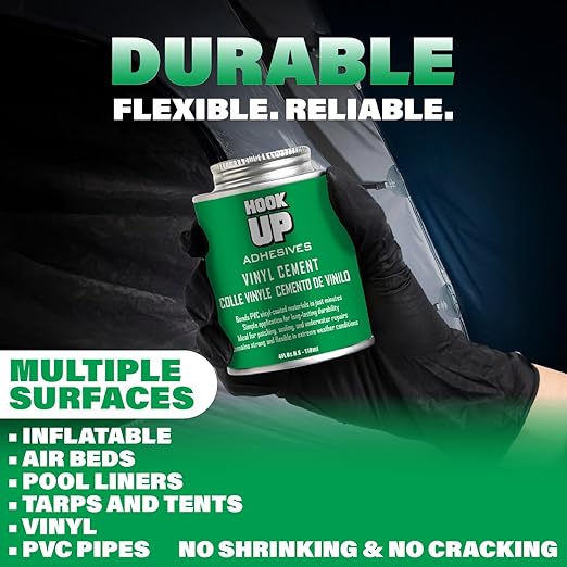 HOOK UP Pegamento para Vinil Contact Cement 4oz Impermeable miniatura 3