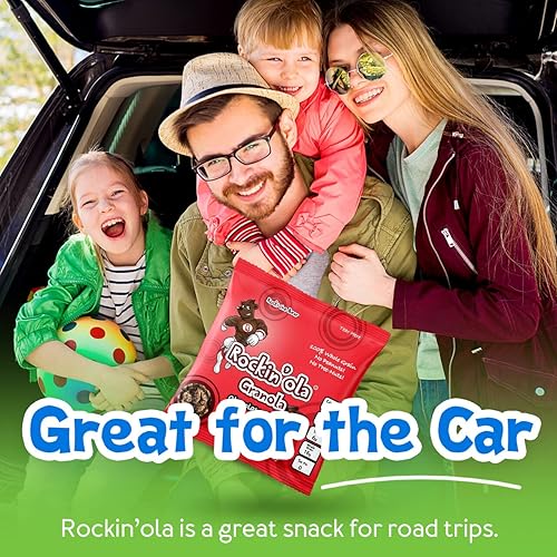 Miniatura 7 de Rockin'Ola - Racimos de granola, aperitivo de desayuno rápido, sin alérgenos, sin sabores, colores ni conservantes artificiales (canela)