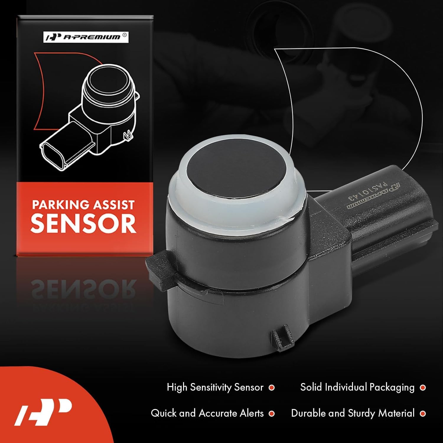 A-Premium Reverse Backup Parking Assist Sensor Compatible with Tesla Models - Model S 2012 2013 2014 2015 2016, Replace# 1014388-00-A