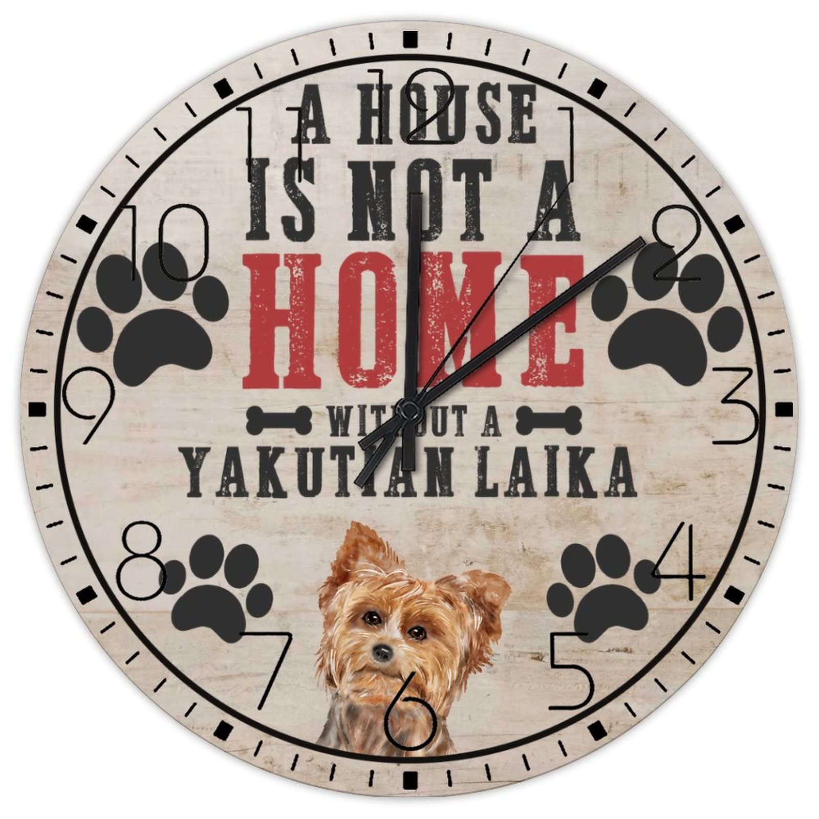 Horloge murale silencieuse fonctionne à piles déco animaux ferme