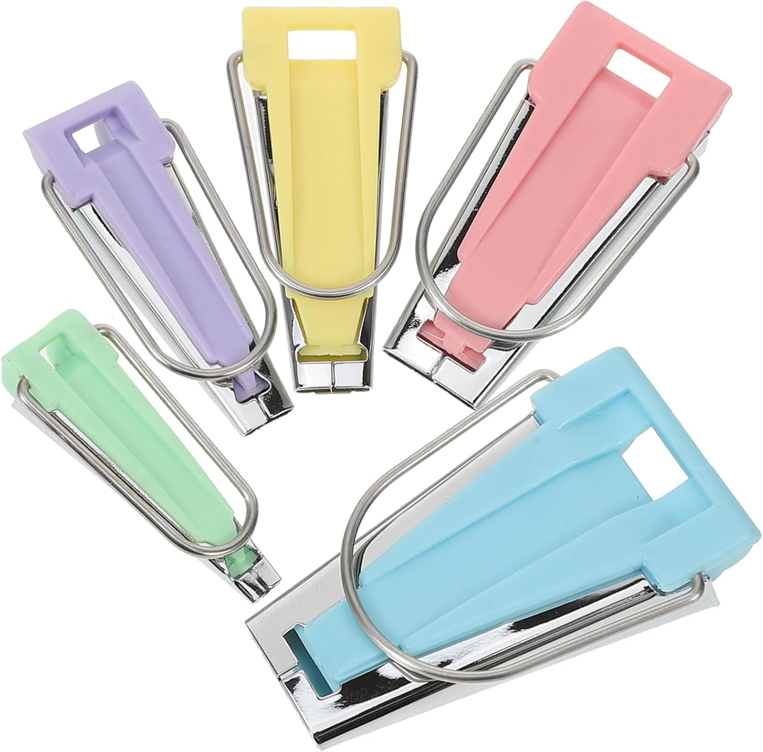 Tofficu 25pcs Bias Tape Maker Set Portable Quilting Tools for DIY Sewing Projects for Strips Bias Folding Multi Design for Easy Visibility and Crafting