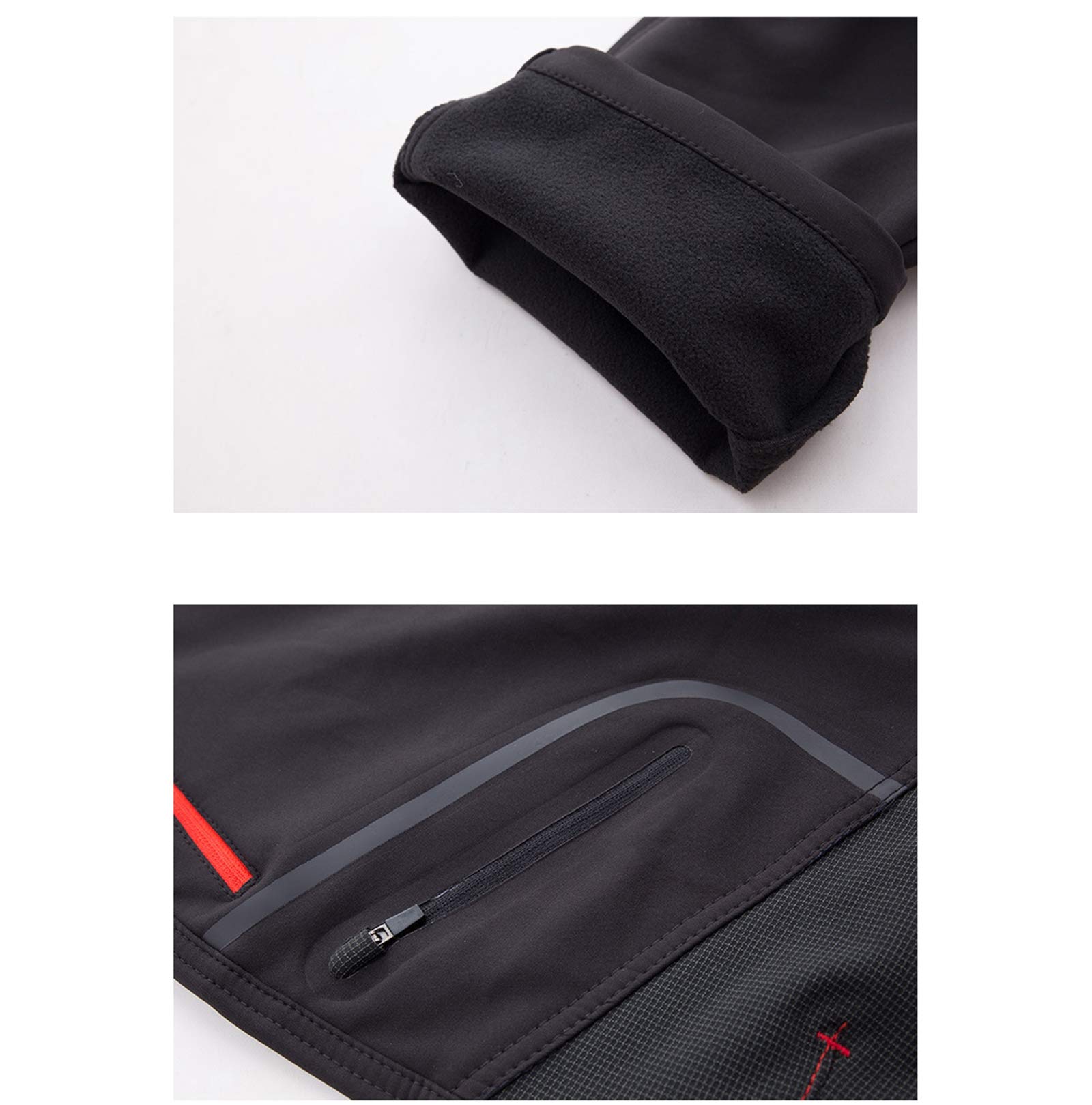Dawwoti Pantalon De Ski pour Hommes avec Poche À Fermeture Éclair, Coupe-Vent Pantalons De Neige De Ski Épais Polyester Imperméable Pantalons De Neige pour Les Garçons Randonnée Snowboard Pantalon
