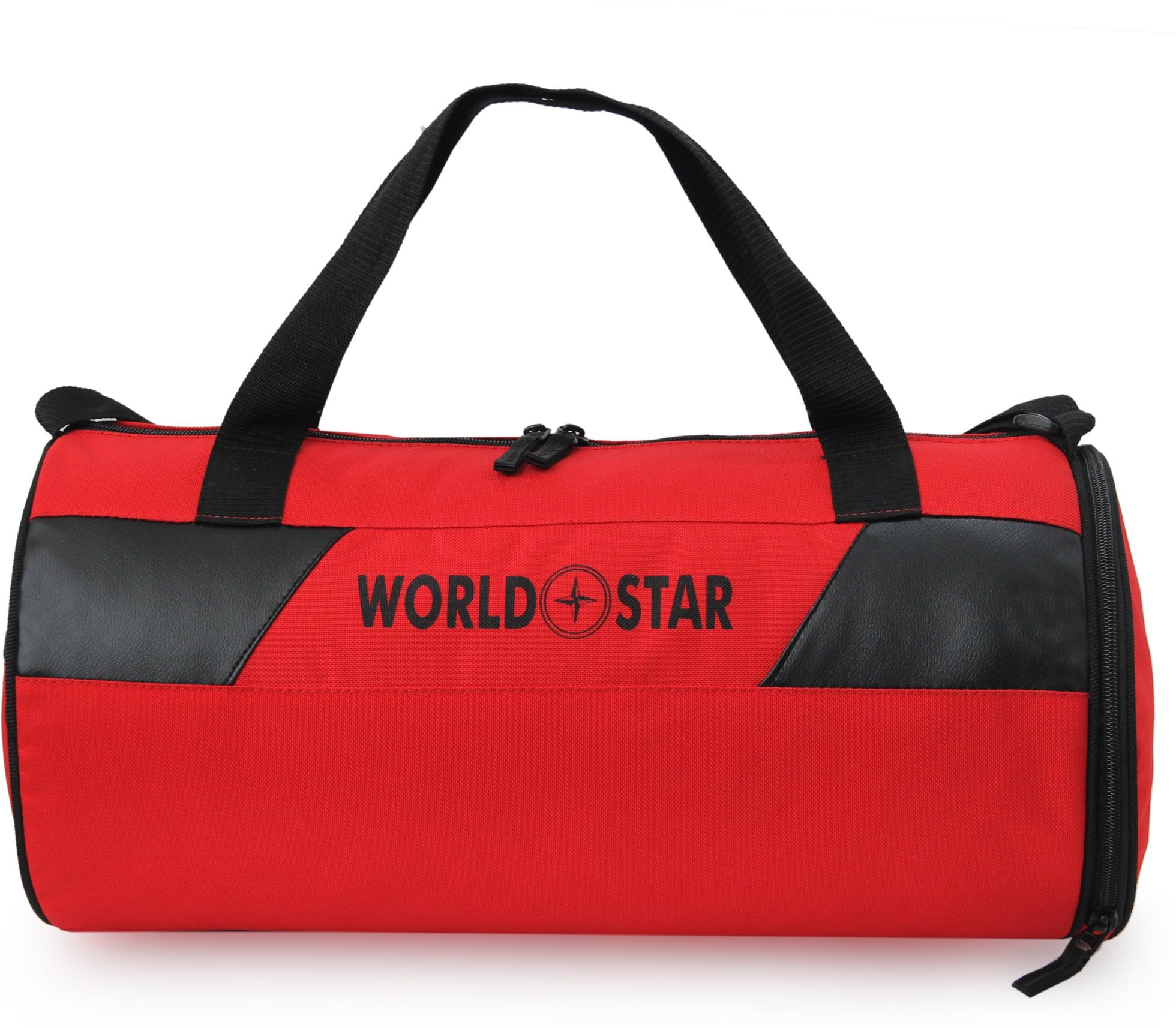Duffel Without Wheels/Gym Bag for Men & Women with Separate Shoe Compartment | Red | suppier Leathers red Gym Bag-image-21