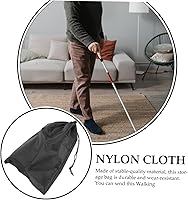 Vista 8 de Trekking Pole Carry Bag Cane Bag Plegable Bastón Aleación de aluminio Elder Walking Stick Tela de Nylon Negro Bolsa de transporte