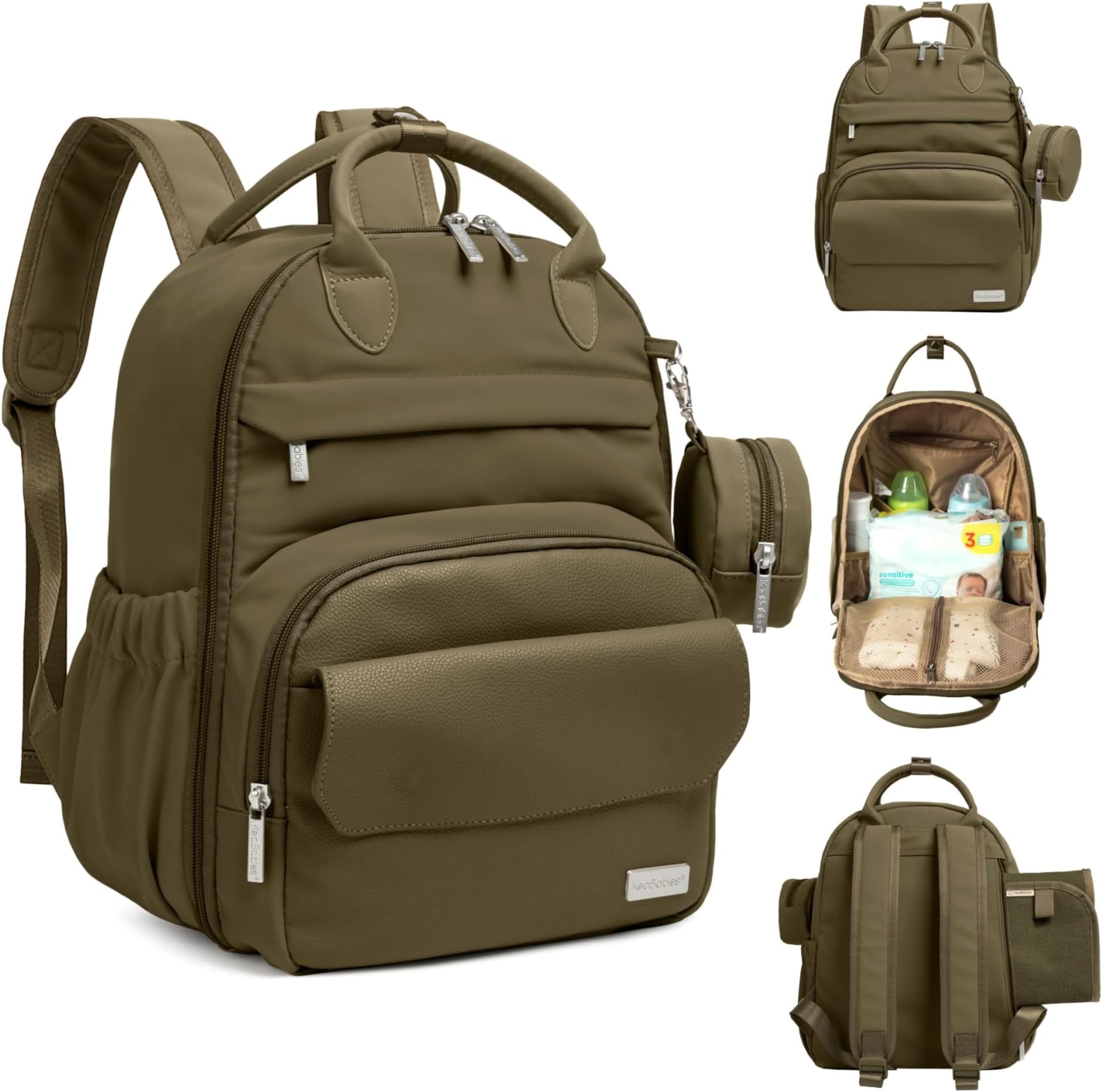 KeaBabies Diaper Bag Backpack, Baby Diaper Bag - Large Baby Diaper Bags for Baby Boy, Girl, Baby Diaper Bag