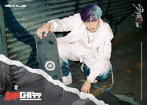 Vista 3 de Stray Kids 'Go' 1er álbum versión aleatoria 80p PhotoBook+2p PhotoCard+8p Folleto lírico+4 películas cortadas+tarjeta secreta+seguimiento Kpop