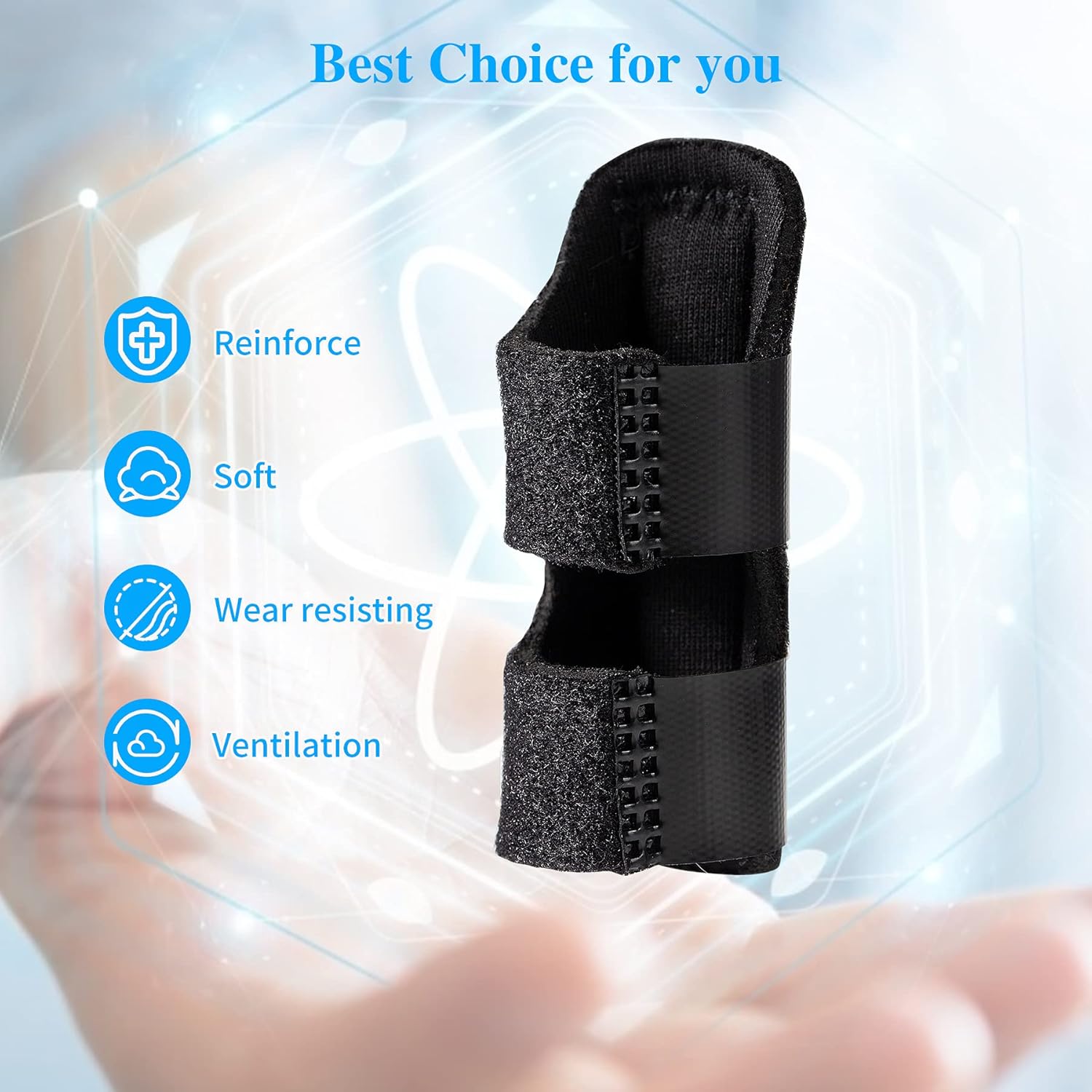 Finger Splints Trigger for Straightening (2 pack）,Finger Brace for Straightening or Support for Fingers, Suitable for Index, Middle, Ring Finger,Tendon Release & Pain Relief : Health & Household