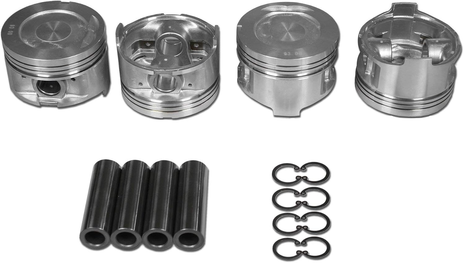 Products 22R 22RE Hypereutectic Piston Set, Fits Toyota (Oversize 0.5mm)