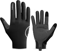 INBIKE Breathable Full Finger Cycling Gloves for Men & Women - Touchscreen, 3mm Gel Pad, Reflective MTB Bike Gloves