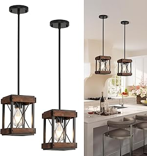 12 Small Farmhouse Bathroom Ideas with Cozy Rustic Details 34 HOXIYA Farmhouse Pendant Light, 2 Pack Rustic Farmhouse Linear Chandelie...