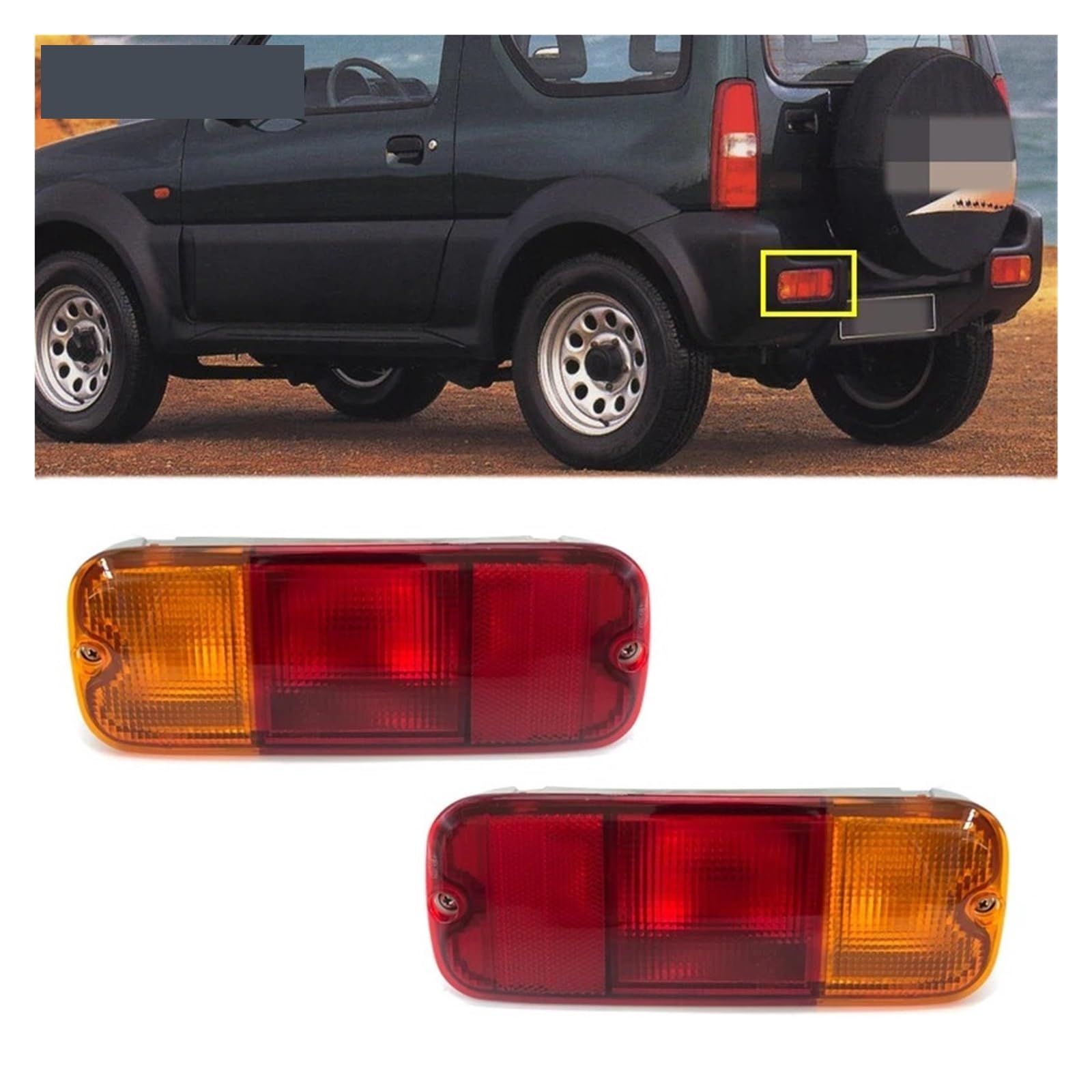 Gruppo Fanale Posteriore Per Suzuki Per Jimny 2006-2016 35670-81A11 35650-8A132 Auto Paraurti Posteriore Fanale Posteriore Indicatore Direzione Freno Lampada Fanale Posteriore Blocchi fari posteriori