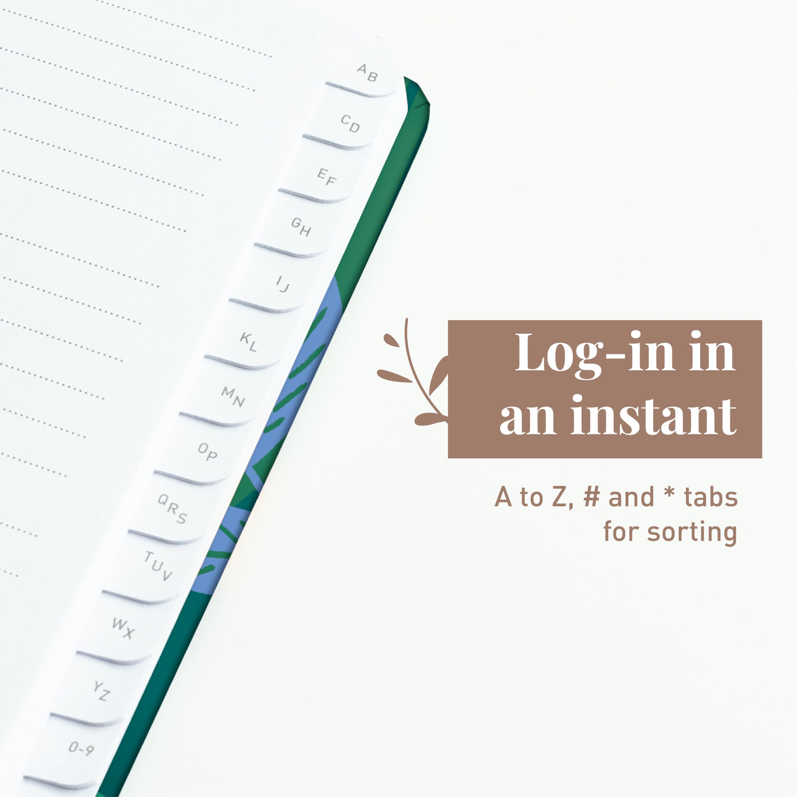 Quaderno Password Rileys & Co. - Copertina Rigida, Pagine Alfabetiche, 144 Pagine Per Login E Username - Foto 1