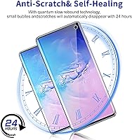Vista 3 de 3 Pack Screen Protector for Samsung Galaxy S10 [Not Glass], Support Fingerprint Flexible TPU Film, Touch Sensitive, Anti-Scratch, Full Coverage