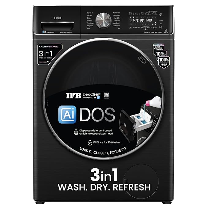 IFB 11/7/3 Kg Steam Refresh Washer Dryer Machine