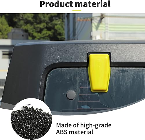 Vista 145 de Voodonala Cubierta de bisagra para puerta trasera derecha e izquierda para Jeep JL 2018-2025 Jeep Wrangler JL JLU Accesorios exteriores, negro