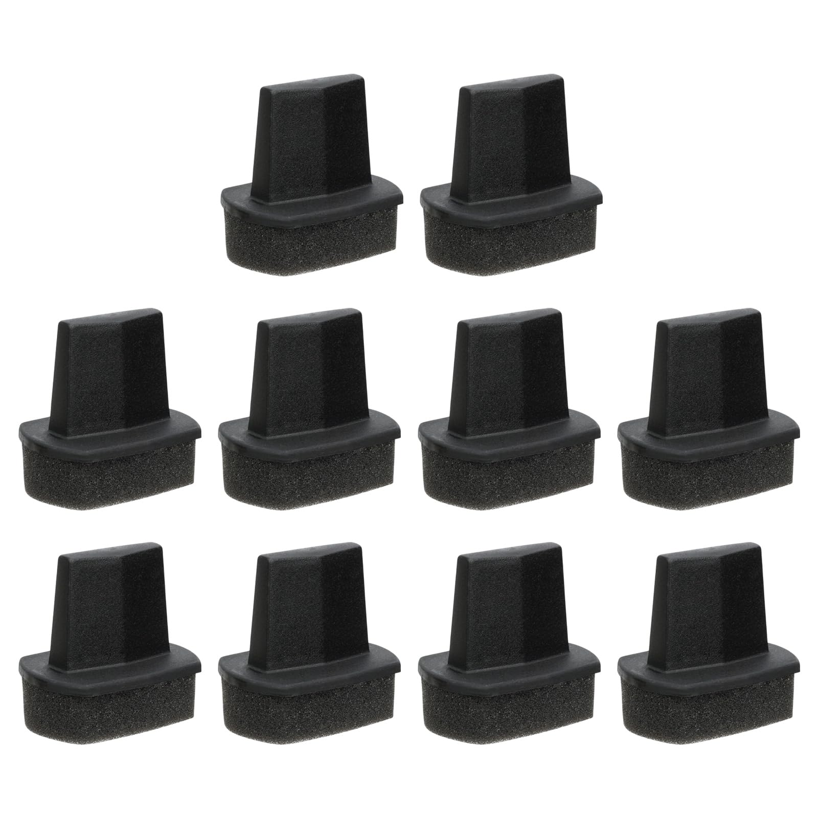 10Pcs Portable Footwear Cleaning Sponges with Ergonomic Handle Shoe Polish Applicator Foam Dauber for Easy Application Leather Shoe Polish Dauber