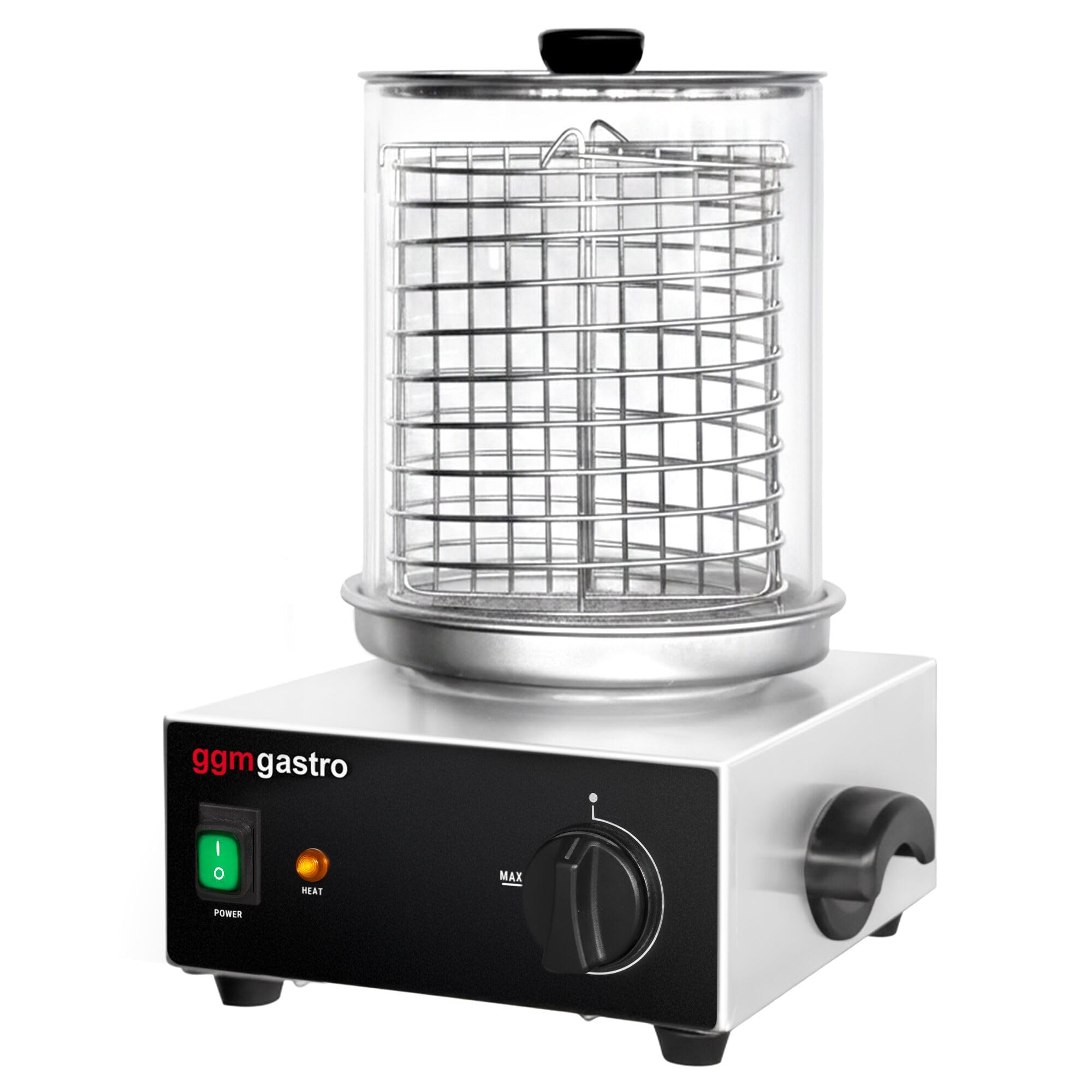 GGM Gastro | HDMHN | Hot Dog Steamer/Würstchenwärmer - 800 Watt