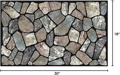 Miniatura 3 de Apache Mills Masterpiece - Felpudo con flores salvajes y la frase Live Love Laugh Losa Losa