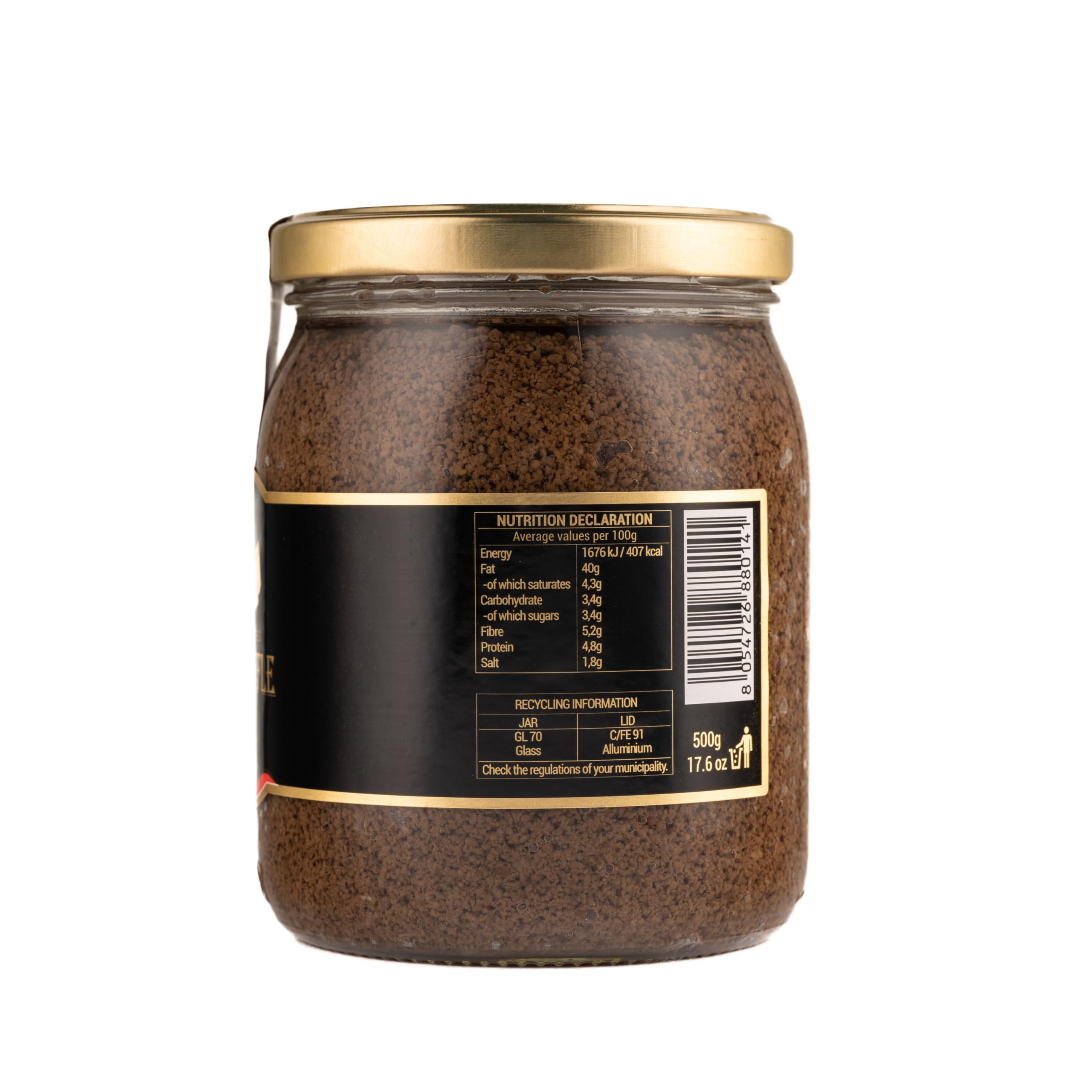 La Rustichella - Paté al Tartufo Bianco 500gr, Vegan, Gluten Free, Cholesterol Free - Prelibatezza Italiana