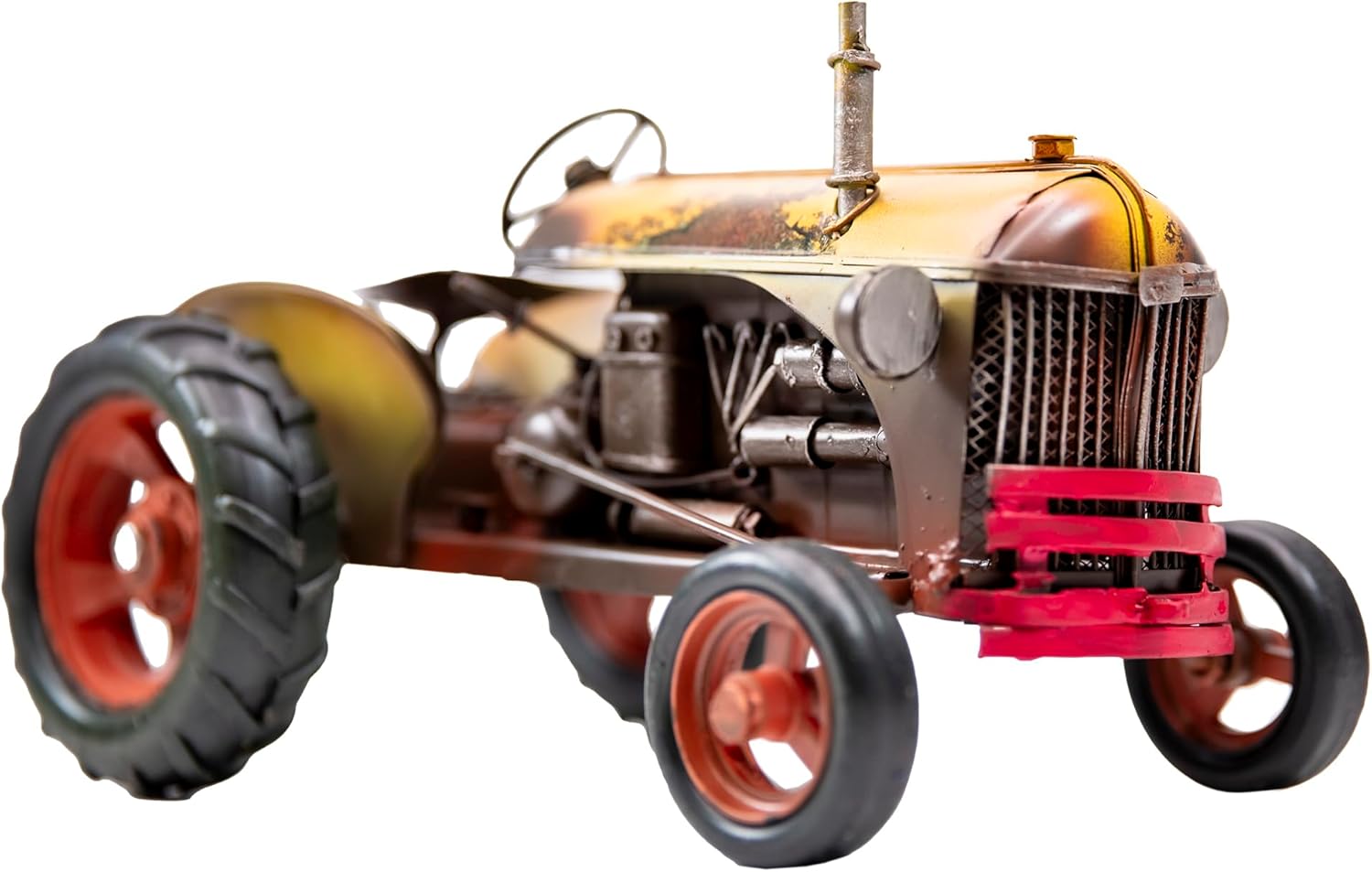 YCHTEWY-Iron Classic Car Model Collectible Vehicle Decoration, Metal Truck Christmas Decor ，Unique Blend of Vintage, Rustic, Farmhouse Truck Decor for Table Top Decor. (E)