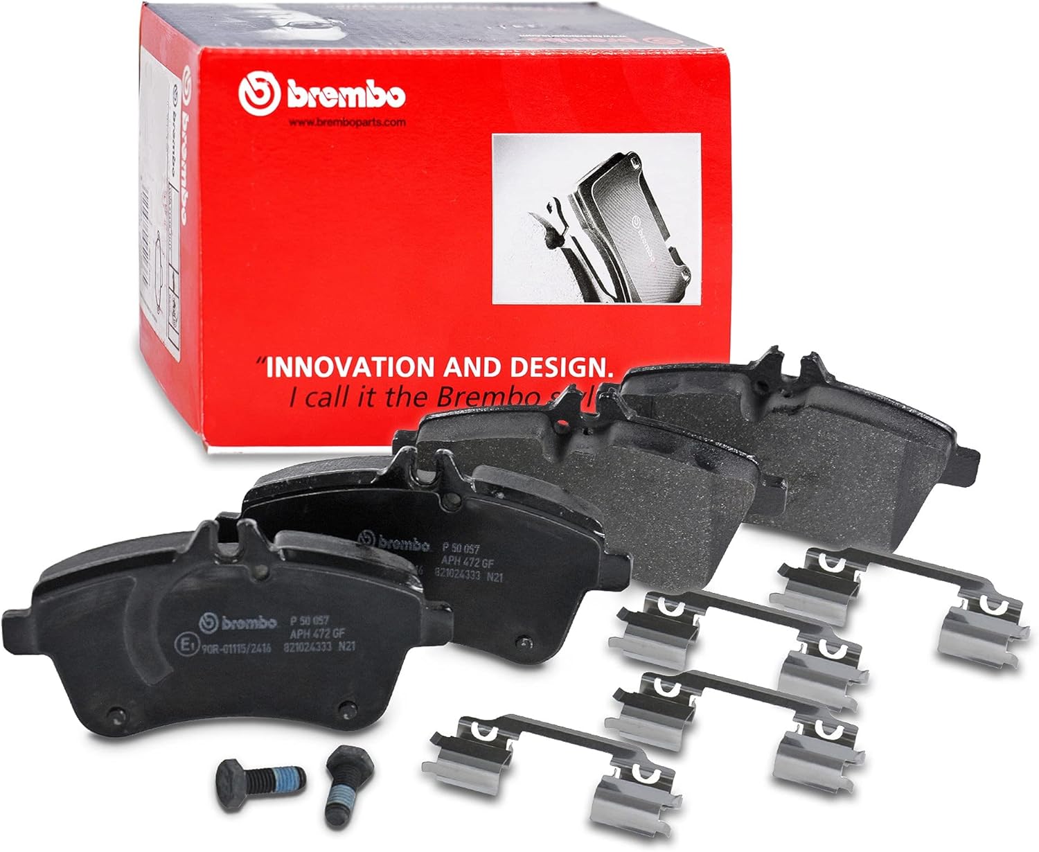 Brembo P50057 Low-Met Front Disc Brake Pad Set MERCEDES-BENZ OE# A169420082028