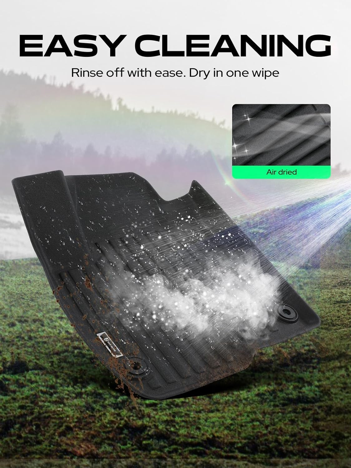 YHTAUTO Automotive Floor Mats Compatible with Honda HR-V 2023-2026, TPE Floor Liners All-Weather Protection Custom Fit, 1st & 2nd Row, Set of 3 - Image 8