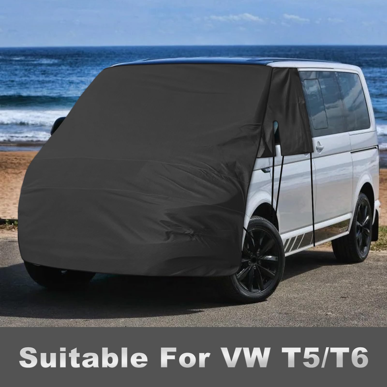 Copertura per Parabrezza per VW T5 T6, Impermeabile Antighiaccio Antigrandine 420D Telo Copri Anteriore Camper Protezione UV Protezione Della Privacy