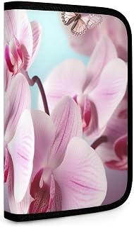 Utility Multipurpose Storage Organizer Tool Pouches Orchid Flower Butterfly Soft Fresh Spring Printed Compact Durable Tool Organizer