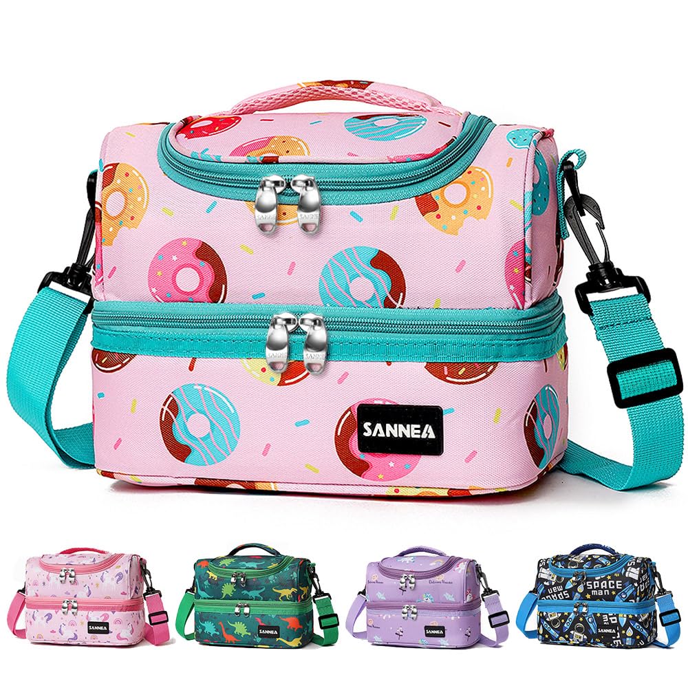 Nasjac Lunch Bag for Kids,Thermal Insulated Tiffin Bags for Kids Two Layer, Lunch Tote Bag with Removable Shoulder Straps, Travel Lunch Bags for School Picnic Outdoor (B0D41NM7KJ) Amazon Price History, Amazon Price Tracker