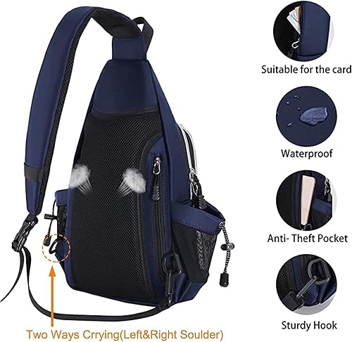 Miniatura 6 de MOSISO Mochila de lona y mochila de doble capa para senderismo, bolsa de hombro para hombresmujeres, gris espacial y azul marino