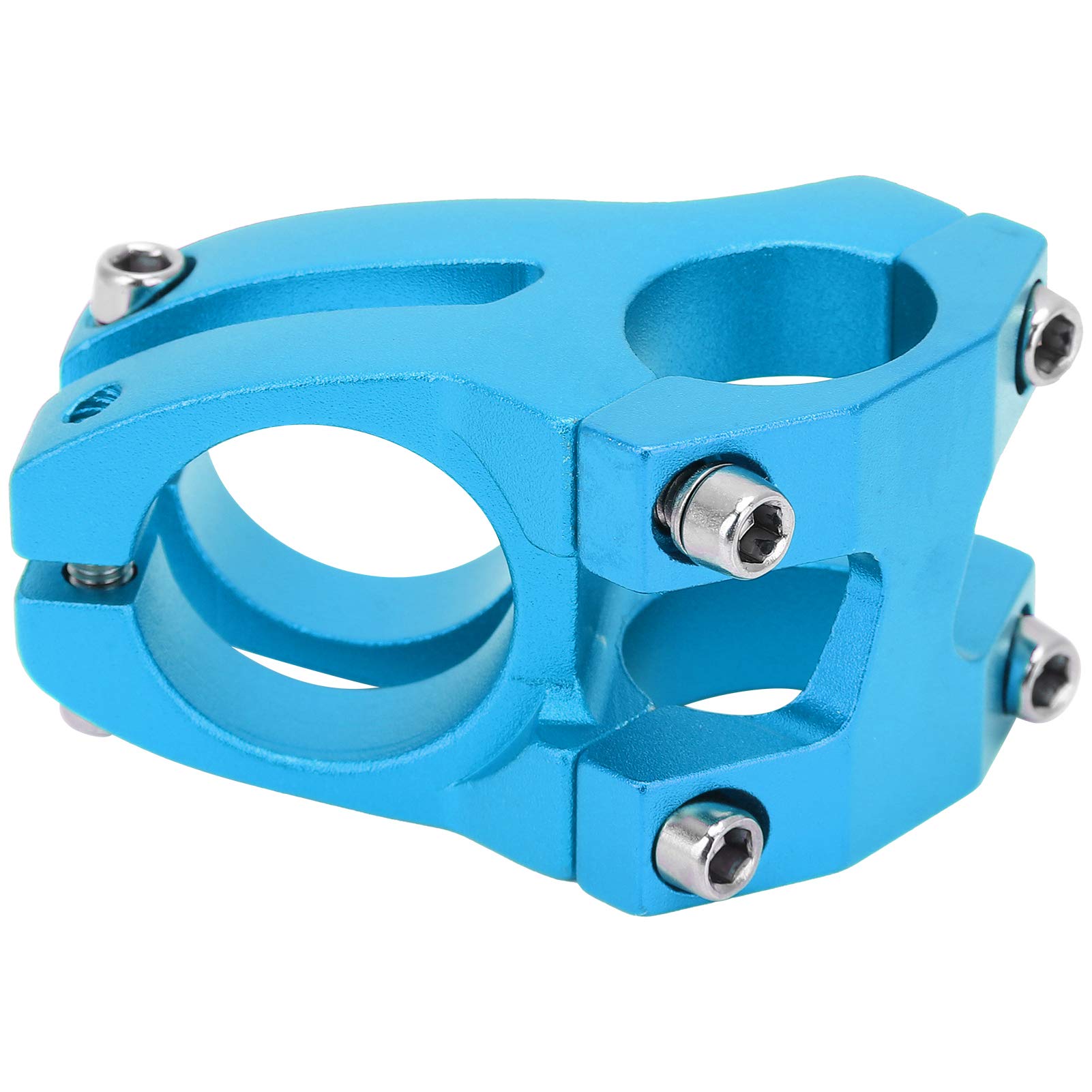 Mostek Rowerowy, Kierownica Rowerowa ze Stopu Aluminium 25.4x35mm Krótki Mostek Rowerowy Trzpień Pusty do Roweru Górskiego Rower Szosowy(Niebieski)