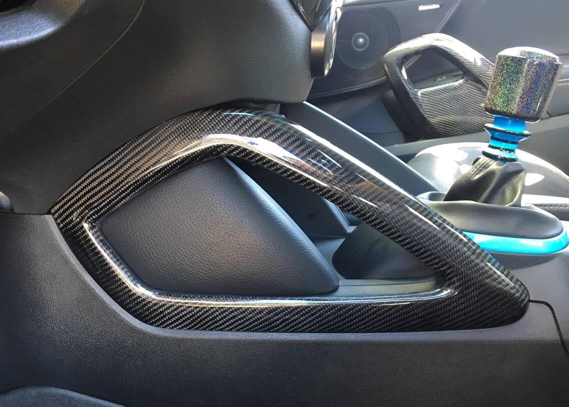 For Hyundai Veloster center console handles (Stick on Type) carbon fiber 2pcs