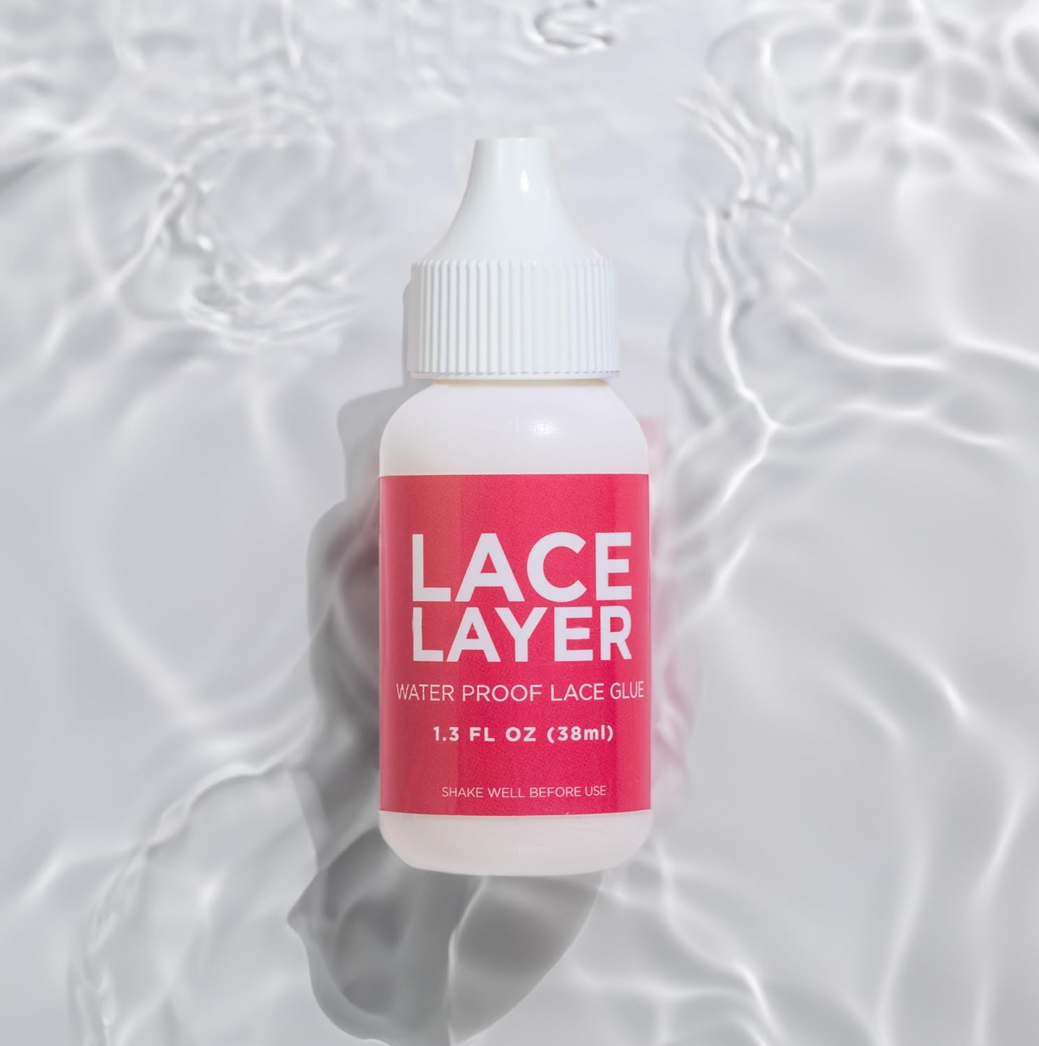 Lace Layer Lace Wig Adhesive - 1.3oz - Invisible Bonding Glue for Lace Wigs, Frontals, and Closures, Waterproof & Humidity Resistant Lace Frontal Glue (Strong Hold)