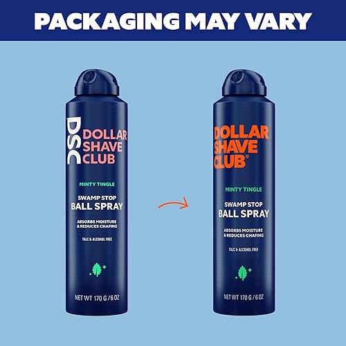 Miniatura 7 de Dollar Shave Club Spray de bolas de 2 unidades  Spray de bolas para hombres, absorbe la humedad y reduce las rozaduras, desodorante en aerosol de