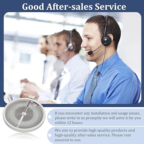 Miniatura 7 de WB30T10155 Elemento de superficie de radián Haliant de 12 pulgadas. Reemplaza AP5791281, PS8754838, 3026597. WB30T10155 compatible con GE Glass Top