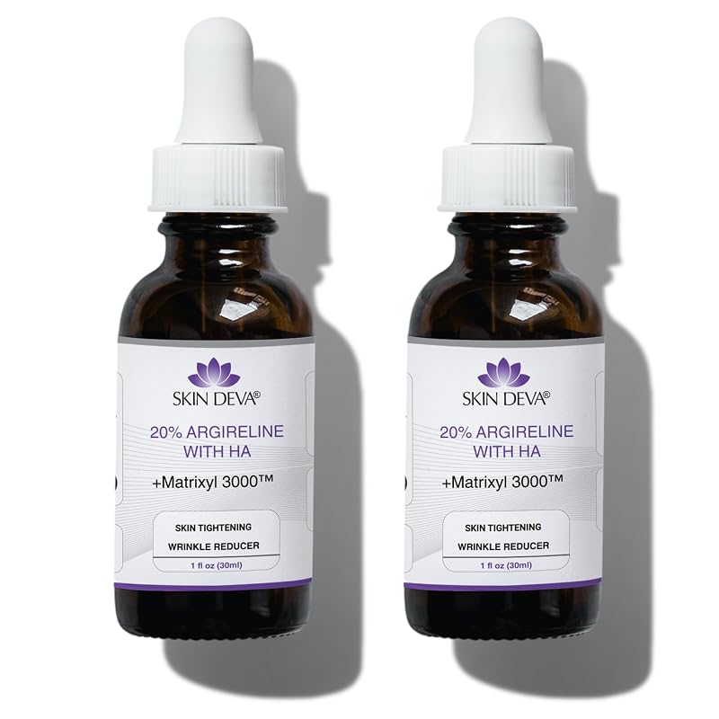 Sérum facial SKIN DEVA com Argireline 20%, Matrixyl 3000 e ácido hialurônico — Pacote com 2