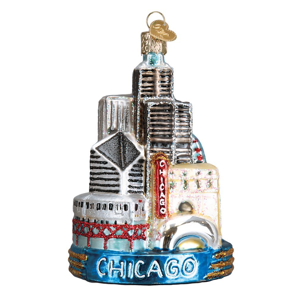②【ミッドセンチュリー】昭和レトロ当時物 クリスタルビーズ スタンドオブジェ Amazon.com: Old World Christmas Glass Blown Ornament Chicago